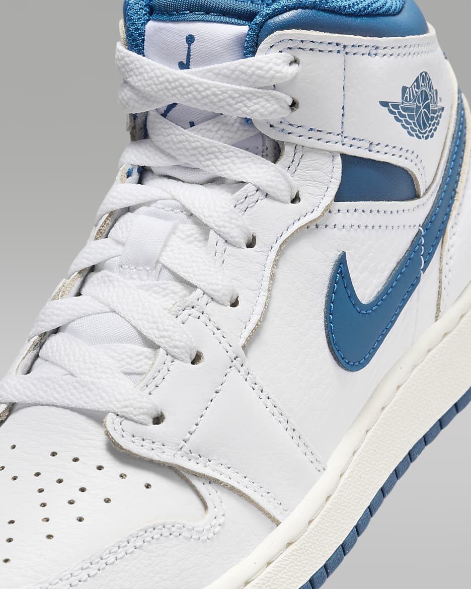 Air jordan 1 mid blu clearance